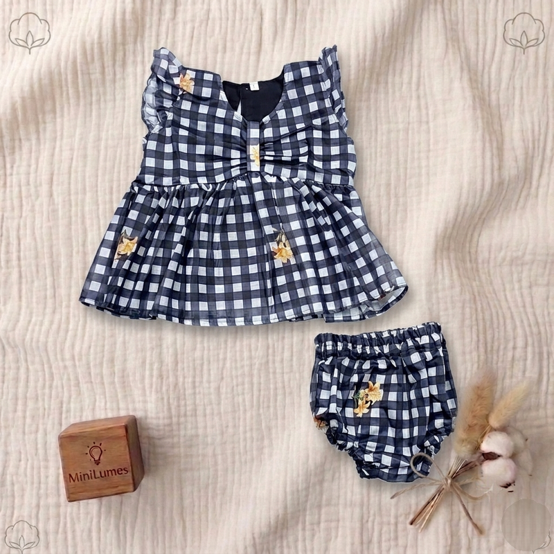The Gingham Grace Dress Set
